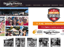 Tablet Screenshot of deadlychoices.com.au